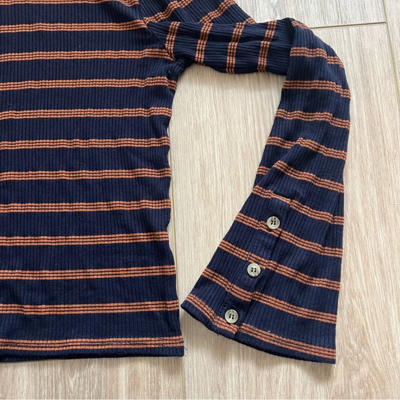 O'Neill Roberts Long Sleeve Ribbed Mock Neck Top size Medium - Picture 6 of 8